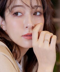 Tiaclasse 【安田美沙子さん着用】キュービックチェーンリング