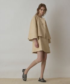 GRACE CONTINENTAL サラサジャガードケープジャケット