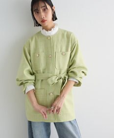 Green Parks ツィードミディ丈ジャケット