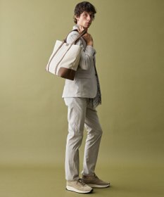 JOSEPH ABBOUD 【軽量/バッグINバッグ付き】ヘリンボンキャンバス トートバッグ