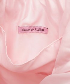 Maison de FLEUR ギンガムダブルリボンギャザートートバッグ