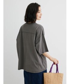 Green Parks ５分袖ピグメントロゴプルオーバー