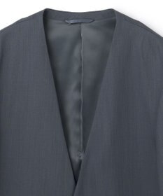 JOSEPH HOMME 【洗えるWOOLセットアップ】ウーステッドバラシャ　ノーカラージャケット