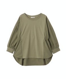 Green Parks ７分袖サイドシャーリングドッキングプルオーバ