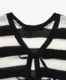 WEGO 【25年秋冬新作】モヘアタッチ2WAYリボンカーデ