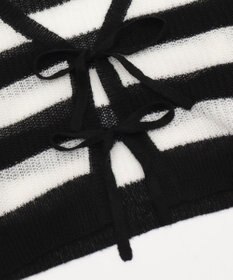 WEGO 【25年秋冬新作】モヘアタッチ2WAYリボンカーデ