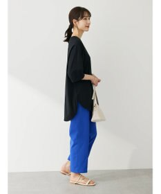 Green Parks 綿麻混イージーテーパードパンツ