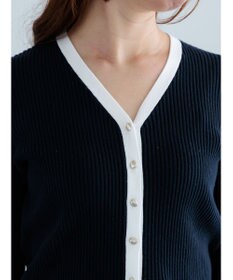 Te chichi リブVネックカーディガン