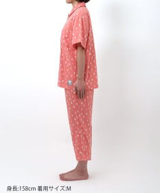 ワコール／睡眠科学 パジャマ 5分袖 半袖 8分丈 綿100%(本体) 【SOU・SOU（R）】 レディース YDT162 睡眠科学／ワコール