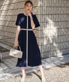 ANY SIS L バイカラー ワンピース