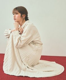 ANY SIS 【UVカット・アンチピリング・洗える】ウーステッドエステル  プリーツスカート