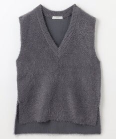 ANY L 【洗濯機可】フェザーニットベスト