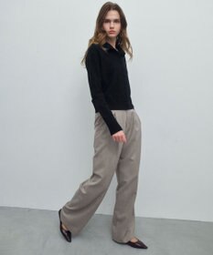 BEIGE， POMPE / ウールカシミヤ ハイネックカーディガン
