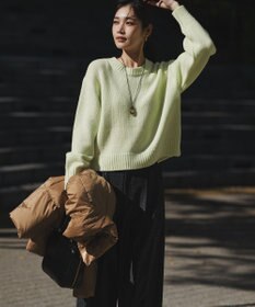 23区 L 【GISELe掲載】ウールカシミヤ パフスリーブ ニット