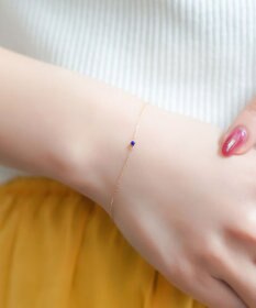 Phoebe 【K10】プチラピスラズリブレスレット　ネイビー/天然石/12月誕生石