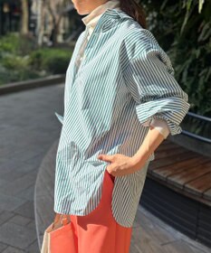 UNFILO 【洗える】イージーケア オーバーシャツ