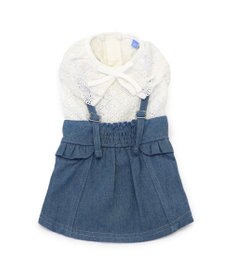 PET PARADISE ペットパラダイス レース襟 スカートつなぎ 小型犬　