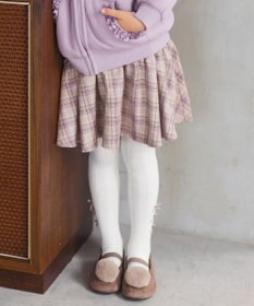 ANY KIDS チェック柄/アニマル柄スカパン