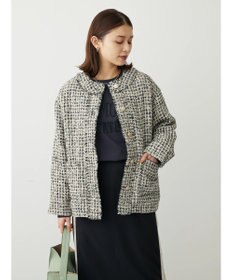 Green Parks ・ＥＬＥＮＣＡＲＥ　ＤＵＥ　ツィードノーカラージャケット