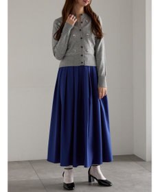 Te chichi フラッフィーツイルタックフレアスカート