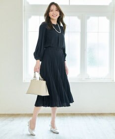 ANY 【洗濯機可/2WAY】プリーツスリーブブラウス