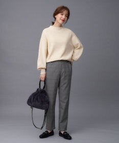 ANY 【ストレッチ/ガードル効果/裏起毛/ウエストゴム】大人の7daysウォームタッチパンツ