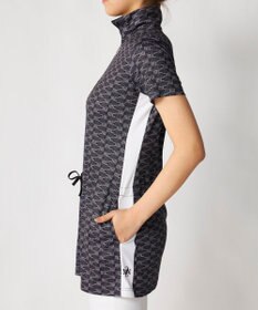 FILA GOLF／marie claire 【Marie claire sports】ロゴ柄ハーフジップチュニック