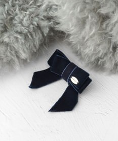 TOCCA 【ブローチ取り外し可】VELVET RIBBON FURTIPPET ティペット