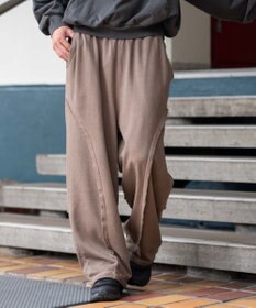 WEGO 【ユニセックス着用ITEM/ウエストゴム/MLサイズ展開】バルーン3Dスウェットパンツ