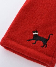 ORuKuBET おさんぽねこ刺繍ジャージグローブ(WOMEN)【タッチパネル対応】