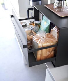 tower ブレッドケース タワー 引き出し型 2段 ブラック