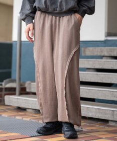 WEGO 【ユニセックス着用ITEM/ウエストゴム/MLサイズ展開】バルーン3Dスウェットパンツ