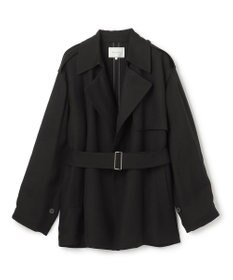 BEIGE， VESZELYITE / ラップショートトレンチコート