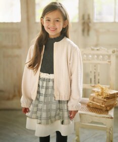 組曲 KIDS 【110-140cm】ホイップキルト ブルゾン