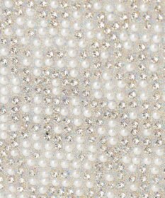 GRACE CONTINENTAL パターンラインストーンクラッチバッグ