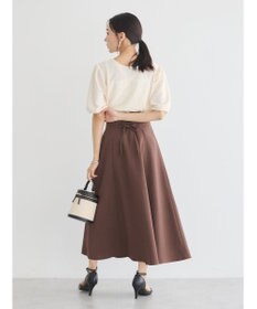 earth music&ecology 前後２ｗａｙパフスリーブカーディガン