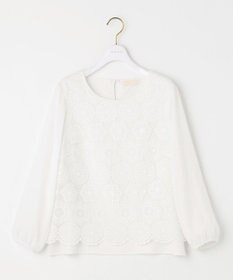 ANY SIS 【洗える】レイヤードレース ブラウス