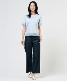 J.PRESS LADIES S TCシャンブレーサテンST ストレート パンツ