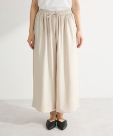 Green Parks イージーケアワイドガウチョパンツ