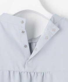 J.PRESS LADIES L 【洗える】ヌーディスバックサテン スタンドカラー ブラウス