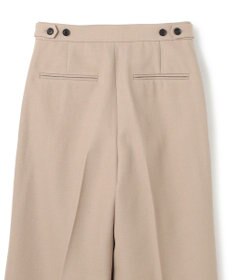 BEIGE， BUNNELL / ウールタブボタンストレートパンツ