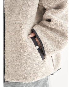 earth music&ecology リバーシブルボアブルゾン