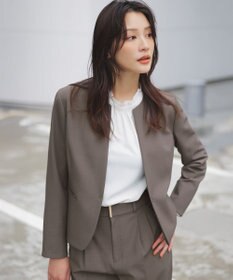 ANY SIS 【WEB限定】ウーステッドエステル クルーネック ジャケット