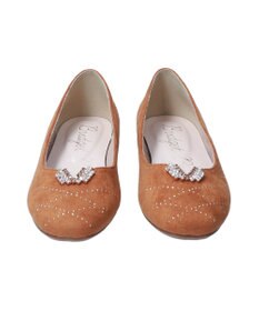 Bridget Birkin 【Bridget Birkin】Vカットラインストーンバレエシューズ