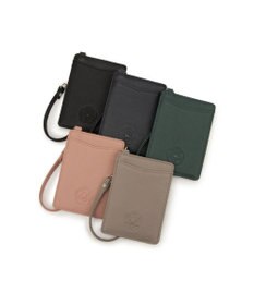 CLATHAS ワッフル リール付きパスケース