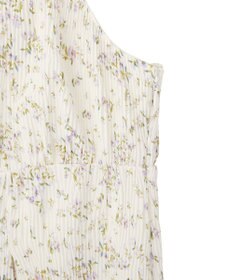 earth music&ecology フラワーバッククロスキャミワンピース