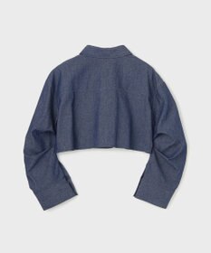 GRACE CONTINENTAL タックスリーブデニムシャツ