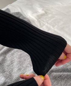 WEGO リブハイネックショートニット