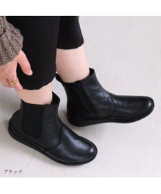 Pointer 本革軽量サイドゴアステッチショートブーツ