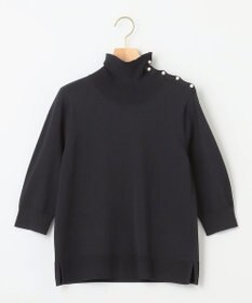 組曲 MINA六分袖タートルネック ニット